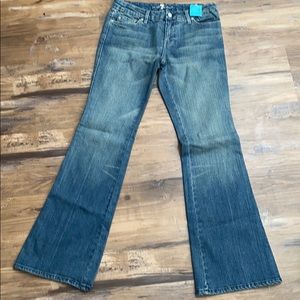 7 for all mankind bell flare/boot cut jeans!